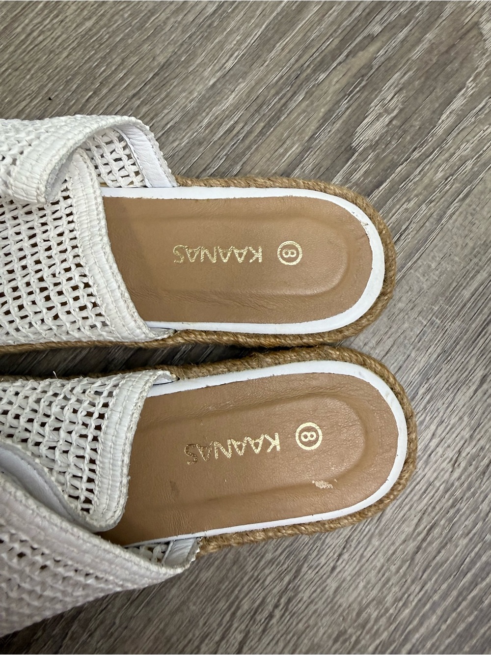 Kaanas Palau Fishnet Espadrille Mules Size 8 - Picture 6 of 6